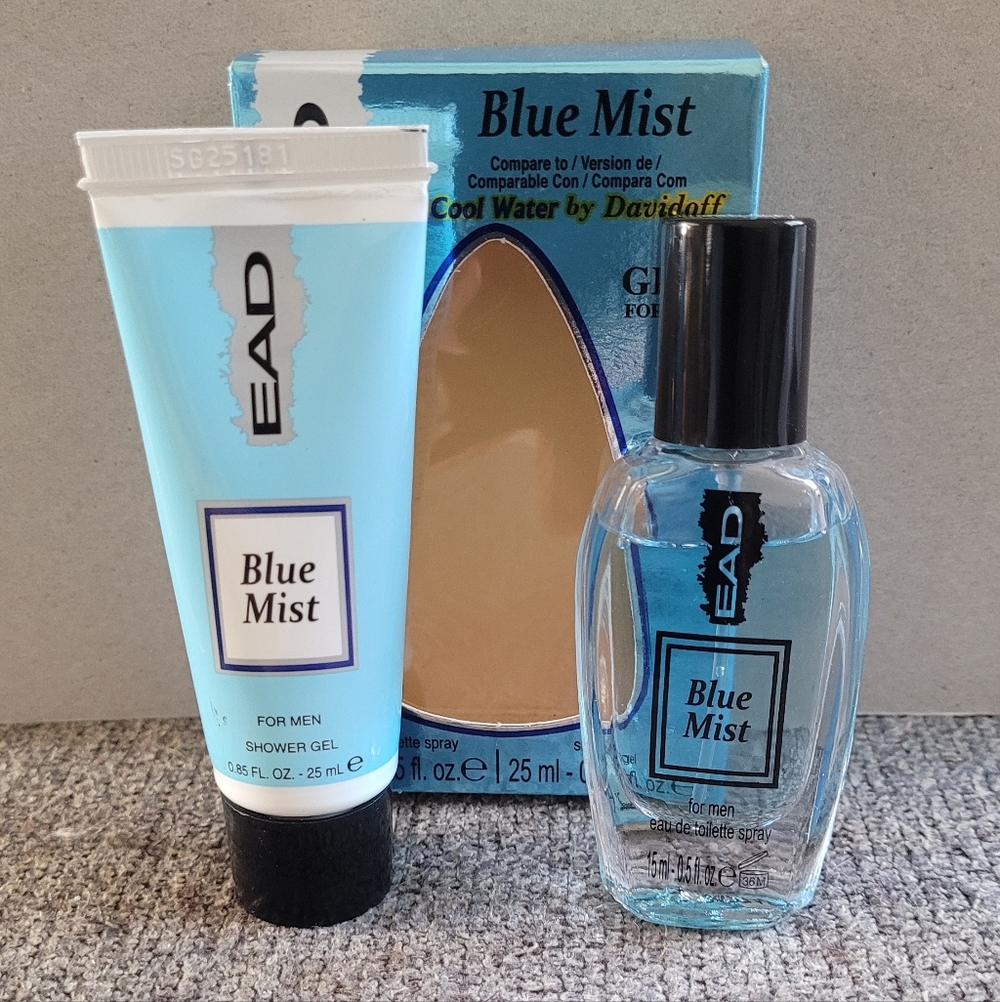 EAD Blue Mist Gift Set EDT .5 oz & Shower Gel .85oz